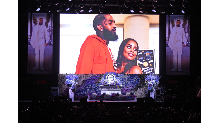 Nipsey Hussle's Celebration Of Life - Inside