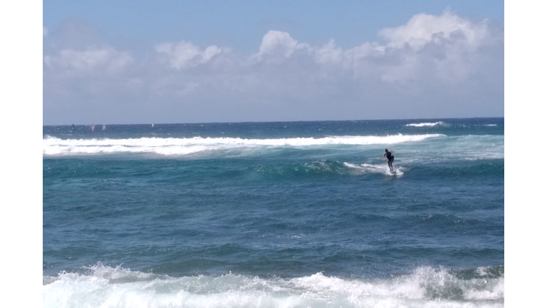 Surfers at Ho'okipa Beach Park