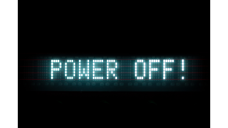 power off digital message