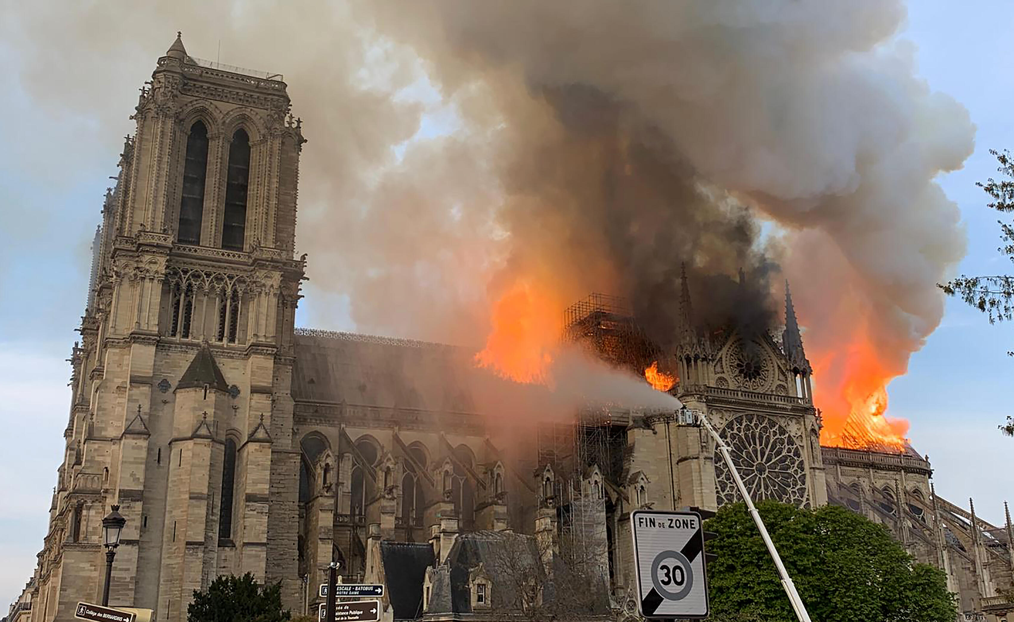 Massive Fire at Famed Notre Dame Cathedral in Paris - Thumbnail Image