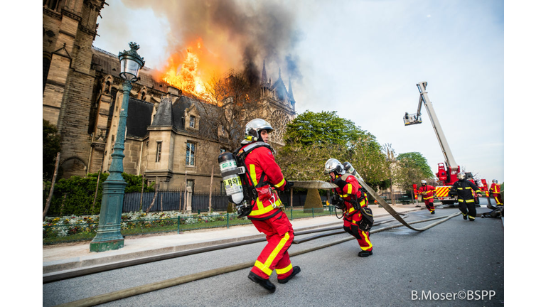 Fire Breaks Out At Iconic Notre-Dame Cathedral In Paris