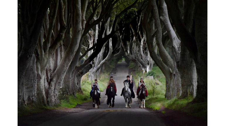 Game of Thrones' 'Dark Hedges' Welcome the Queen's Baton Relay