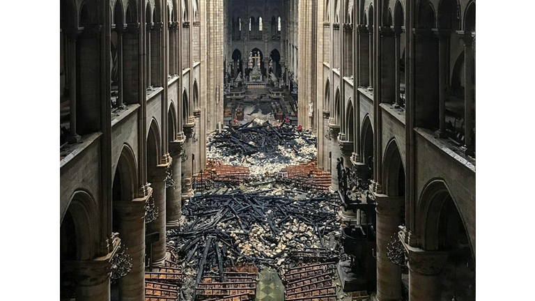 TOPSHOT-FRANCE-FIRE-NOTRE DAME