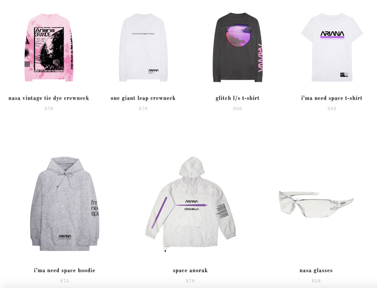 Ariana Grandes Nasa Merch Has Arrived Its Out Of This