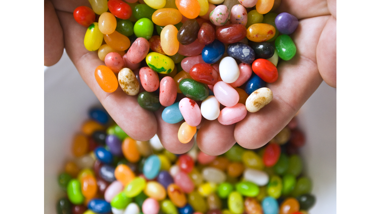 Multicoloured jellybean