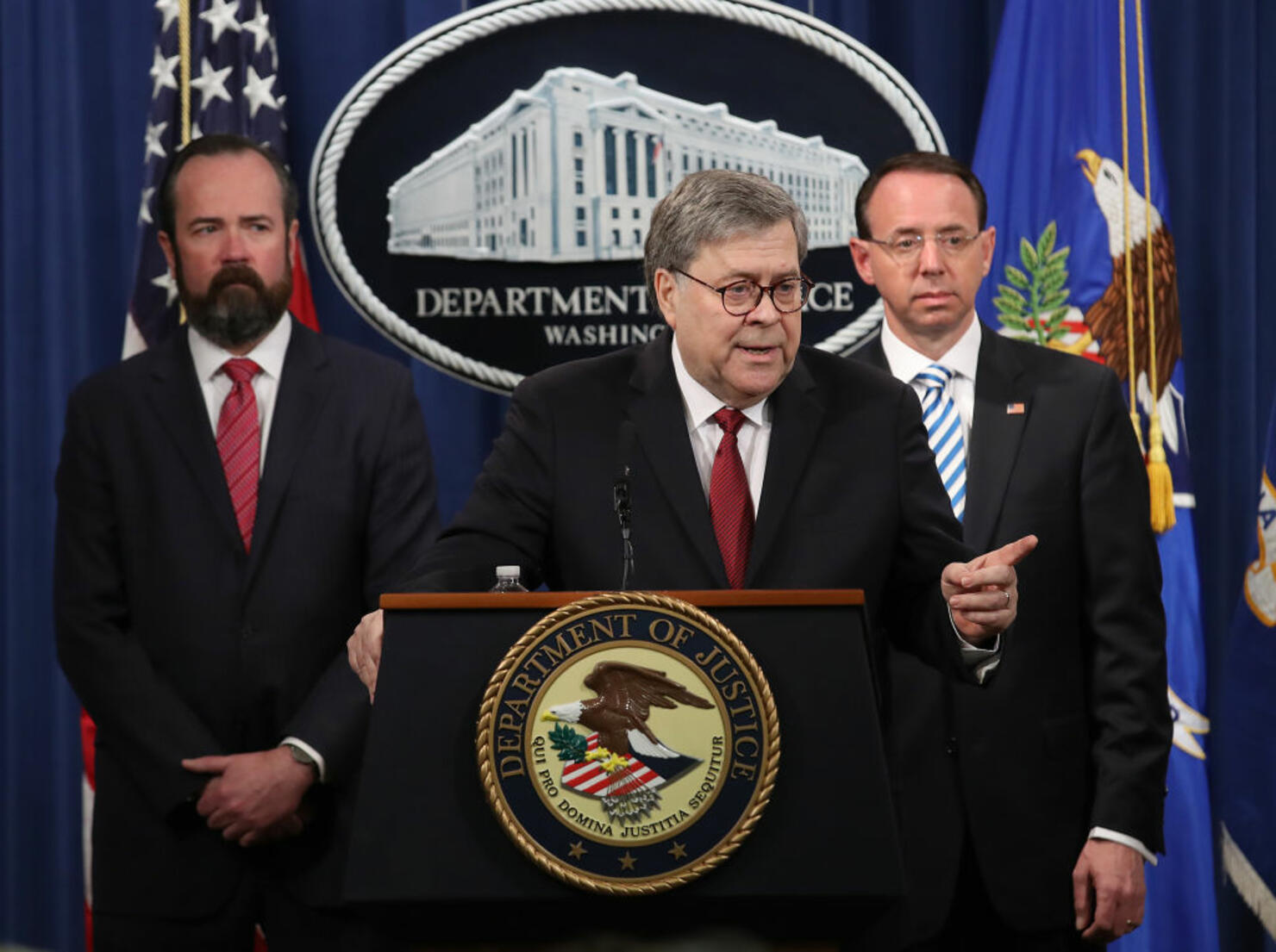 Attorney General William Barr Holds Press Conference To Discuss Release Of Mueller Report
