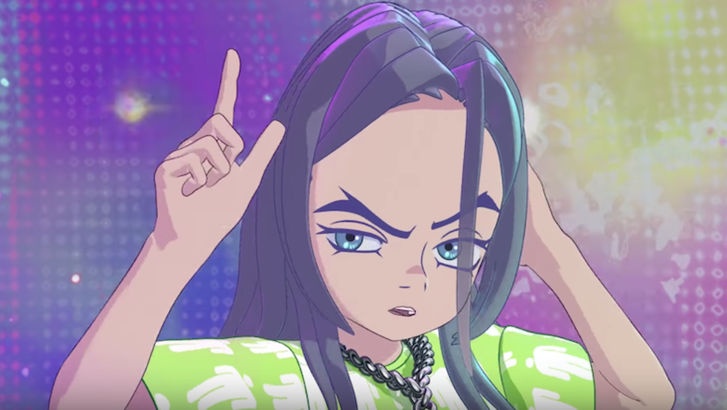 Billie Eilish 'you should see me in a crown' by Takashi Murakami, Videos