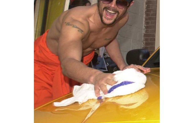 "Jackass: The Movie" Stars Wash Cars