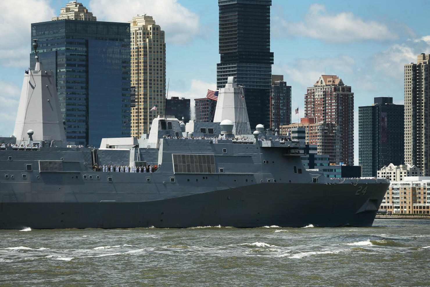 A Navy spokesperson confirmed that NCIS is investigating the device found aboard the USS Arlington, currently in port in Greece.
