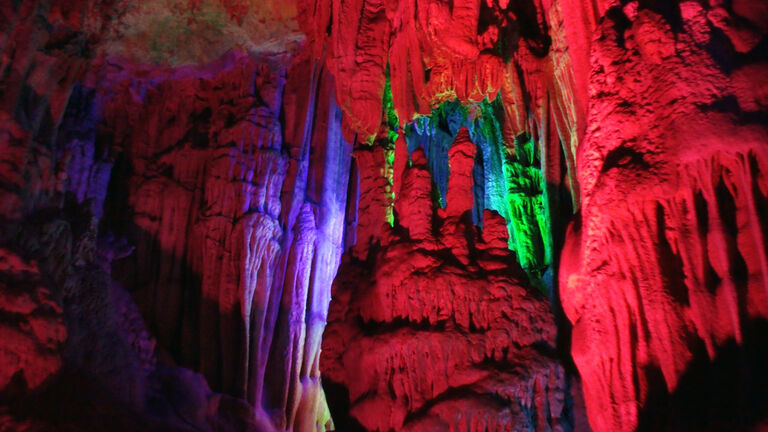 Reed Flute Cave At Guilin Guangxi Zhuang Region, China