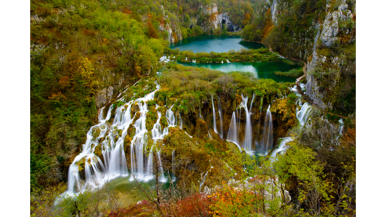 Lower Falls of Veliki Slap Waterfall, Croatia