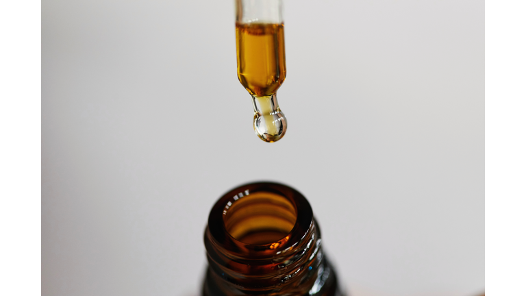 Close up of CBD oil