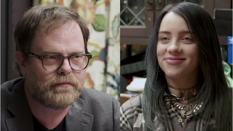 Rainn Wilson Quizzes Billie Eilish About 'The Office': Watch  KSSK