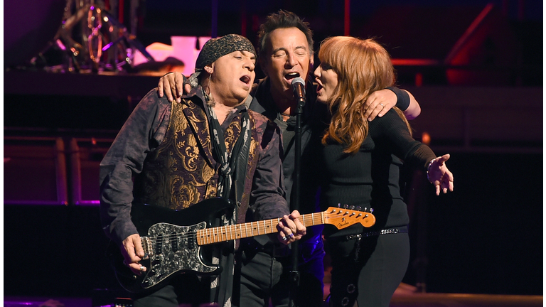 Bruce Springsteen And The E Street Band Performs At The Los Angeles Sports Arena