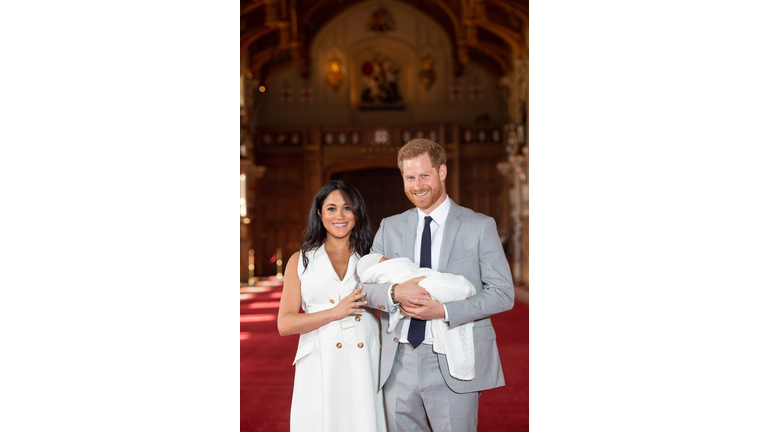 The Duke & Duchess Of Sussex Pose With Their Newborn Son