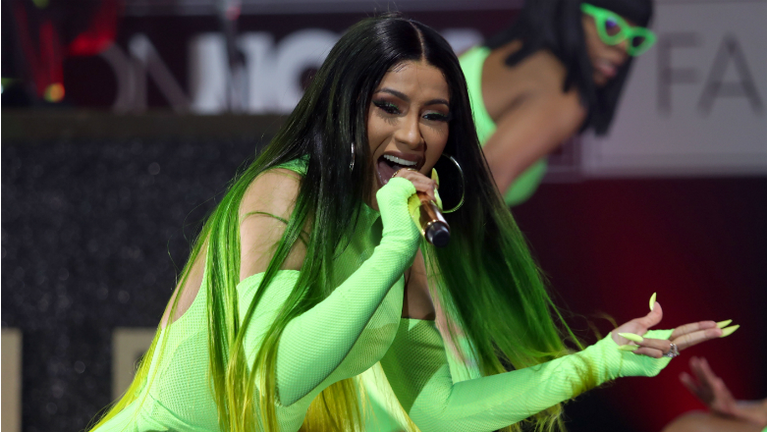 Cardi B Wears Neon Thong While Performing 'Old Town Road' With Lil Nas X |  97.1 The Freak