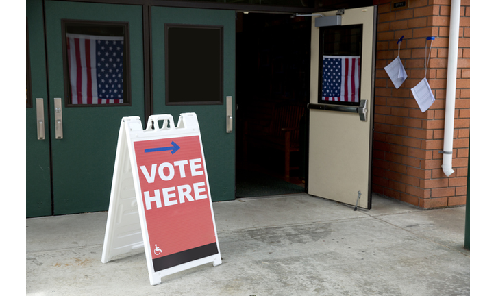 Election Day: Polling place