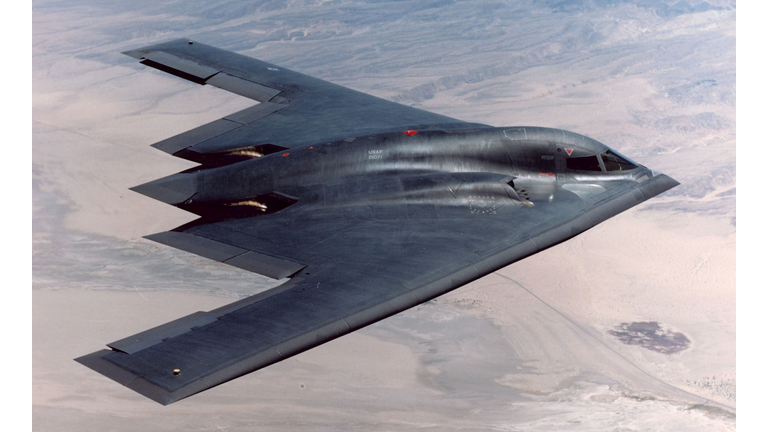 B-2 Flies Over Edwards Air Force Base