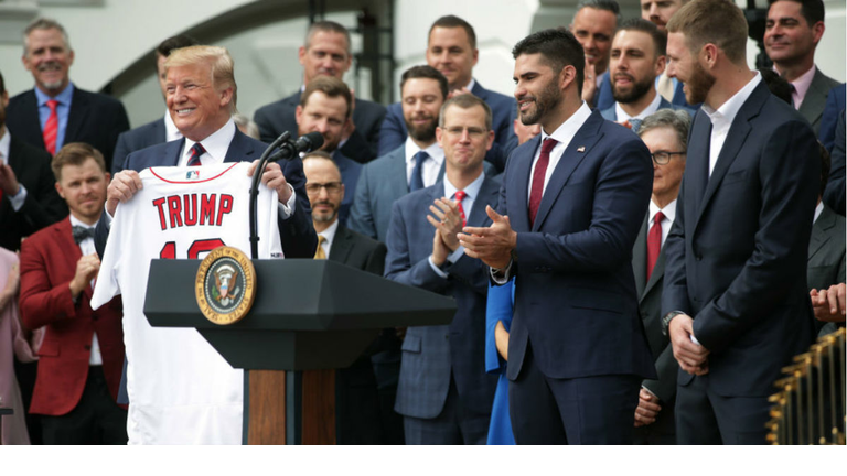 President Trump Welcomes World Series Champion Boston Red Sox To White House (Alex Wong/Getty Images)