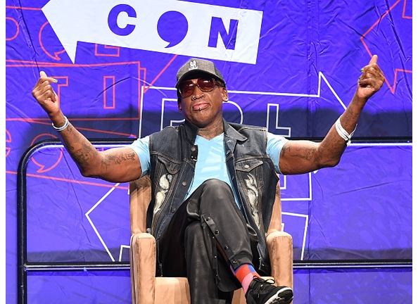 Dennis Rodman went off the rails again.