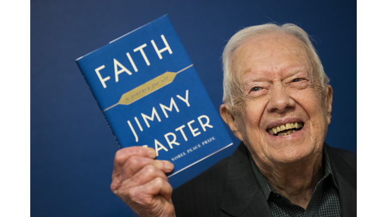 Jimmy Carter Signs Copies Of His New Book "Faith: A Journey For All"