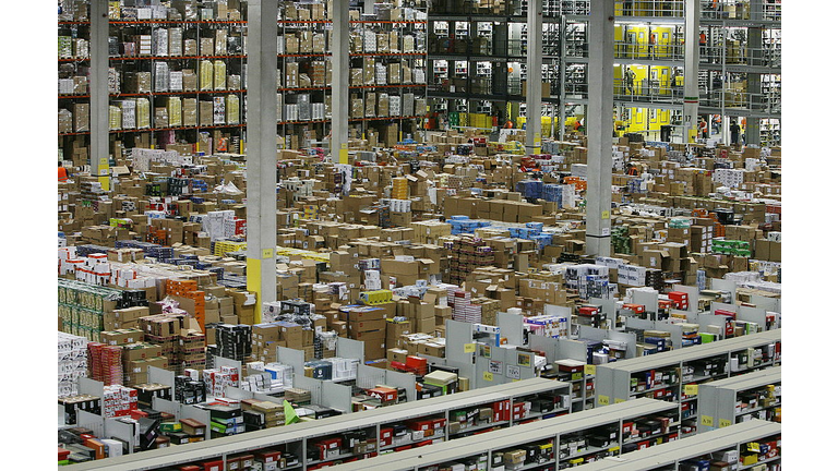 Workers go about their business at the o