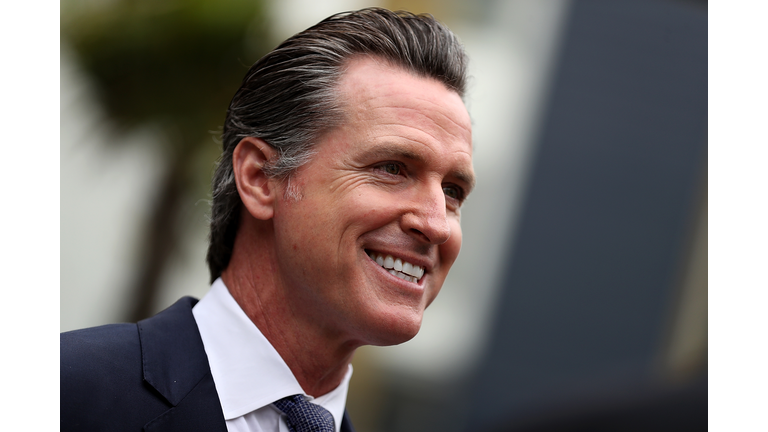 California Gubernatorial Candidate Gavin Newsom Tours Low-Income Apartment Complex With SF Mayor London Breed