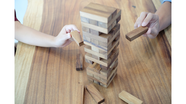 Jenga style block game