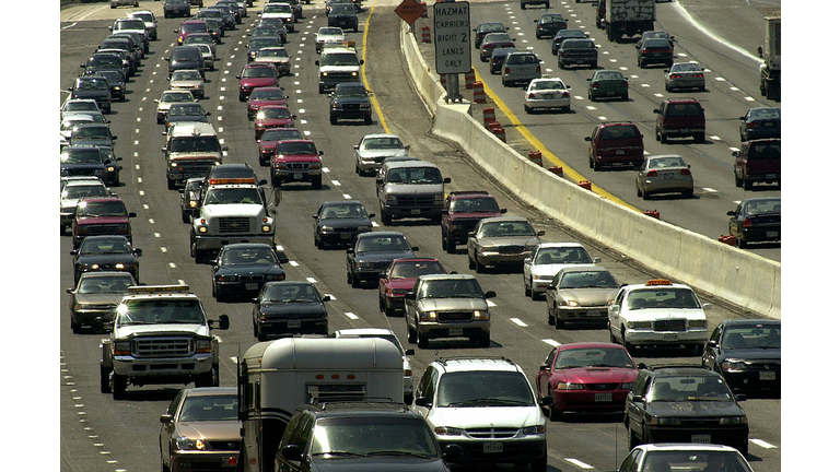 Heavy Traffic In Suburban Washington, DC