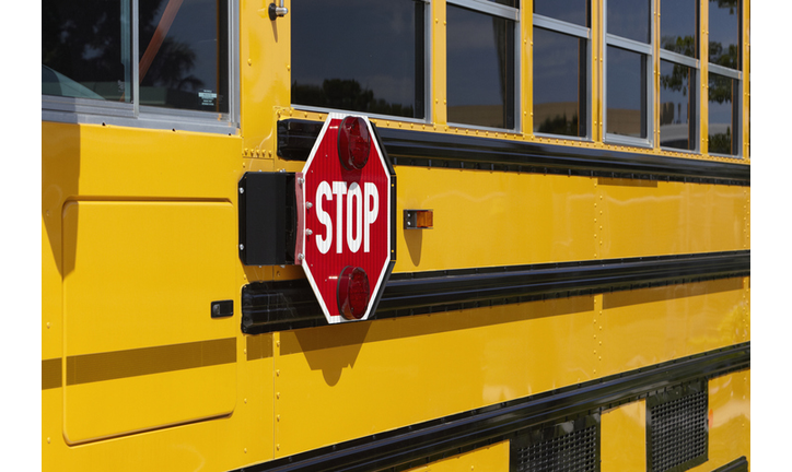 Stop Sign on a School Bus