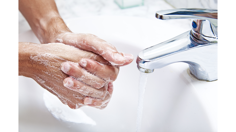 washing hands