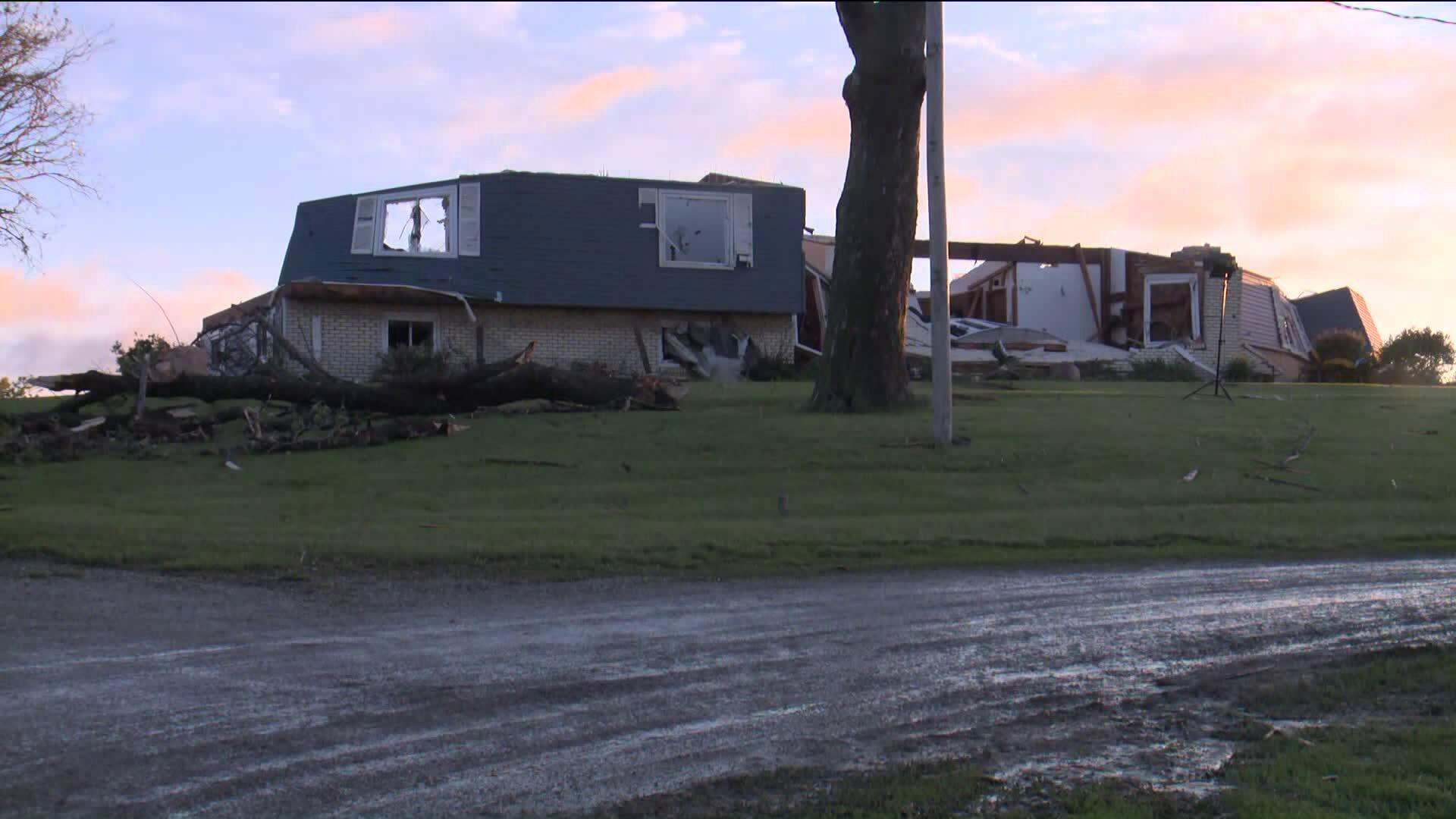 Unconfirmed tornado kills one, hurts another near Adair overnight - Thumbnail Image