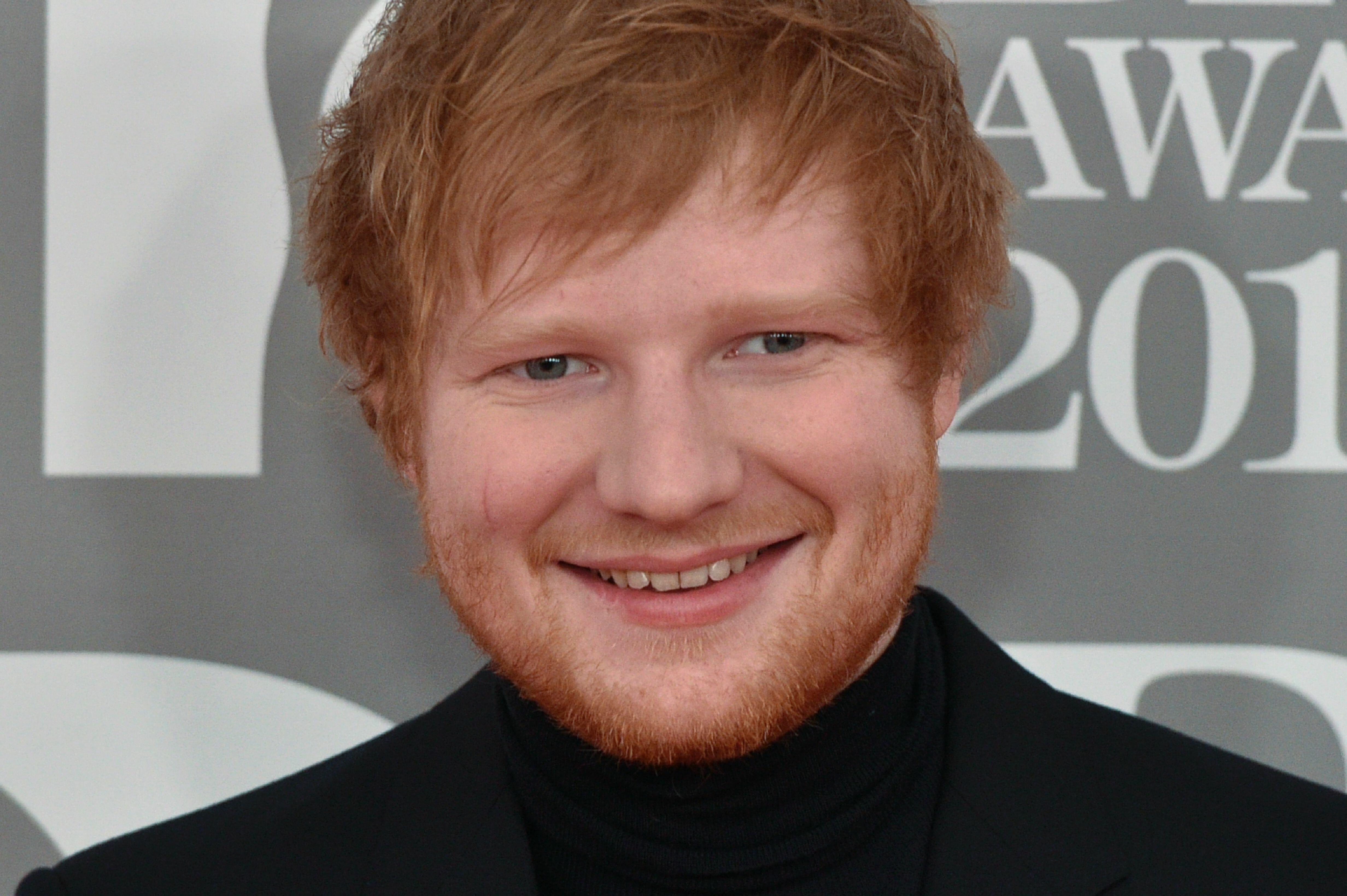 Ed Sheeran Cheers on his Wife at her Hockey Game.