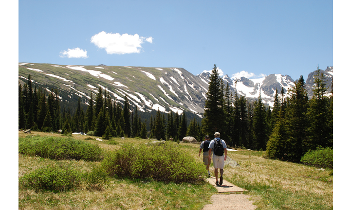 Two Men Hiking in Colorado