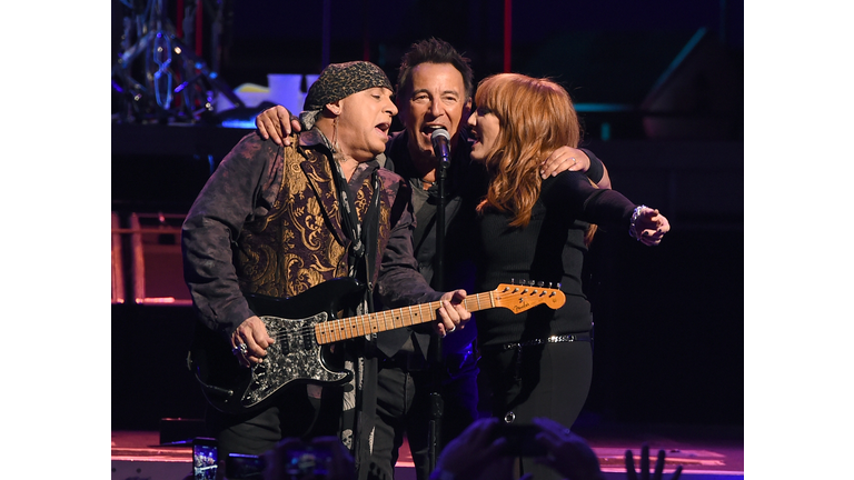 Bruce Springsteen And The E Street Band Performs At The Los Angeles Sports Arena