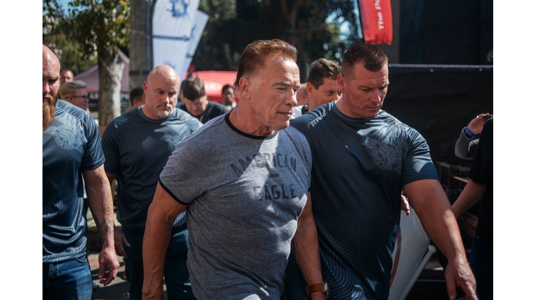 TOPSHOT-SAFRICA-SPORT-SCHWARZENEGGER