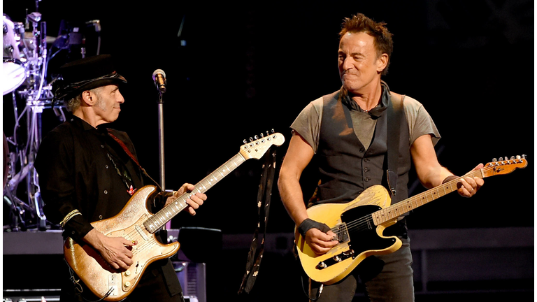 Bruce Springsteen And The E Street Band Performs At The Los Angeles Sports Arena