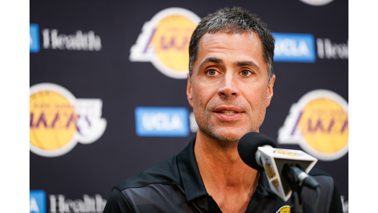 Earvin "Magic" Johnson & Rob Pelinka Los Angeles Lakers Media Availability