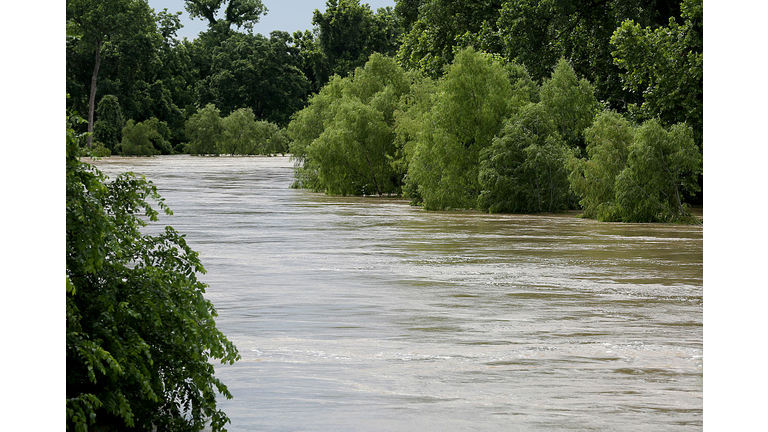 Rising Colorado River In Wharton, Texas Forces Residents To Evacuate