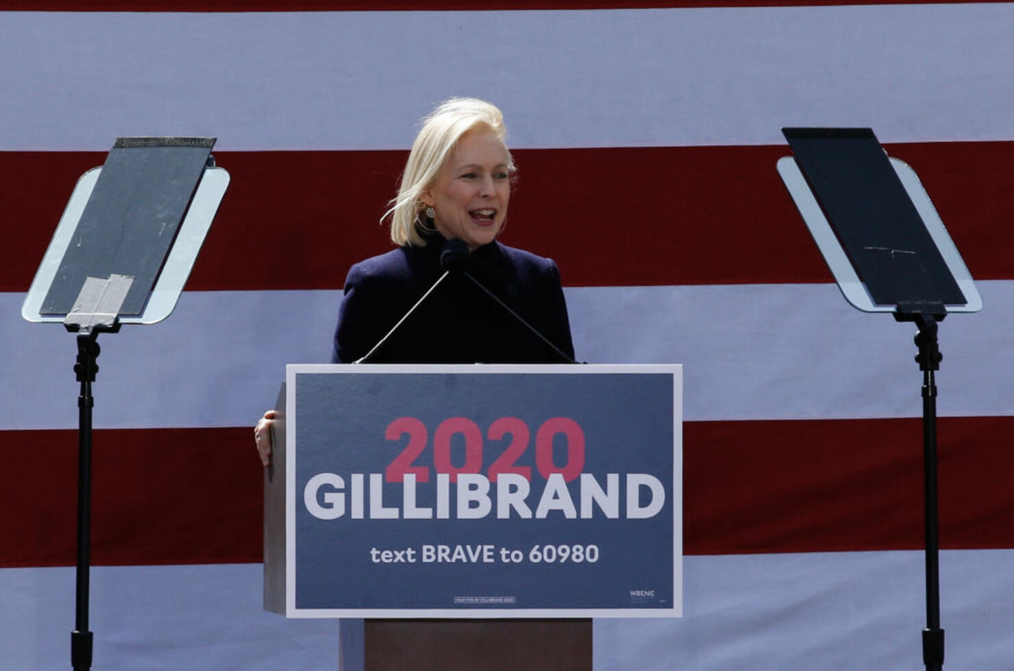 Sen. Kirsten Gillibrand Holds Kickoff Rally At Trump Tower For Presidential Campaign
