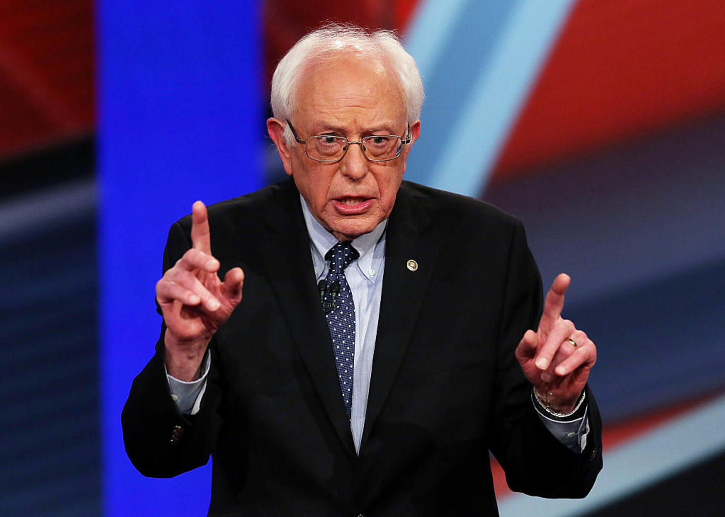 Democratic Presidential Candidates Hillary Clinton And Bernie Sanders Take Part In Town Hall Meeting