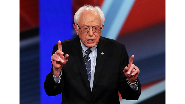 Democratic Presidential Candidates Hillary Clinton And Bernie Sanders Take Part In Town Hall Meeting