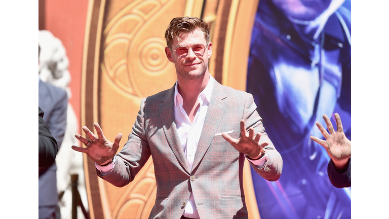 Marvel Studios' "Avengers: Endgame" Stars Place Handprints In Cement At TCL Chinese Theatre
