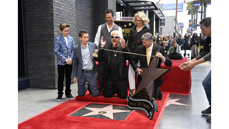 Guy Fieri Honored With Star On Hollywood Walk Of Fame
