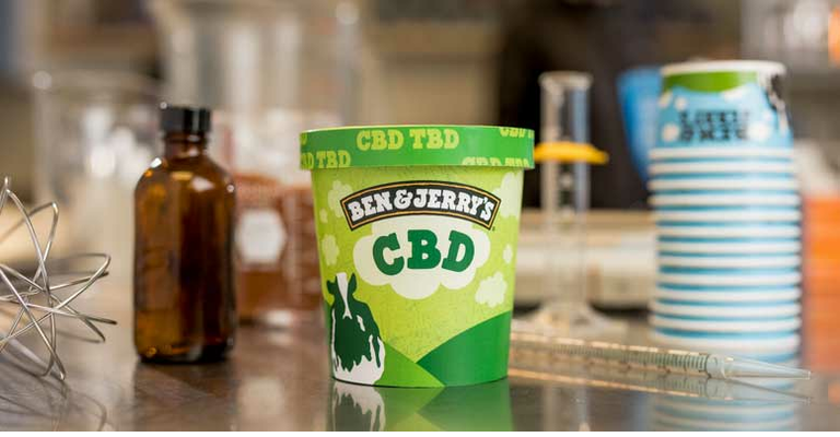 BEn and Jerry's CBD infused ice cream