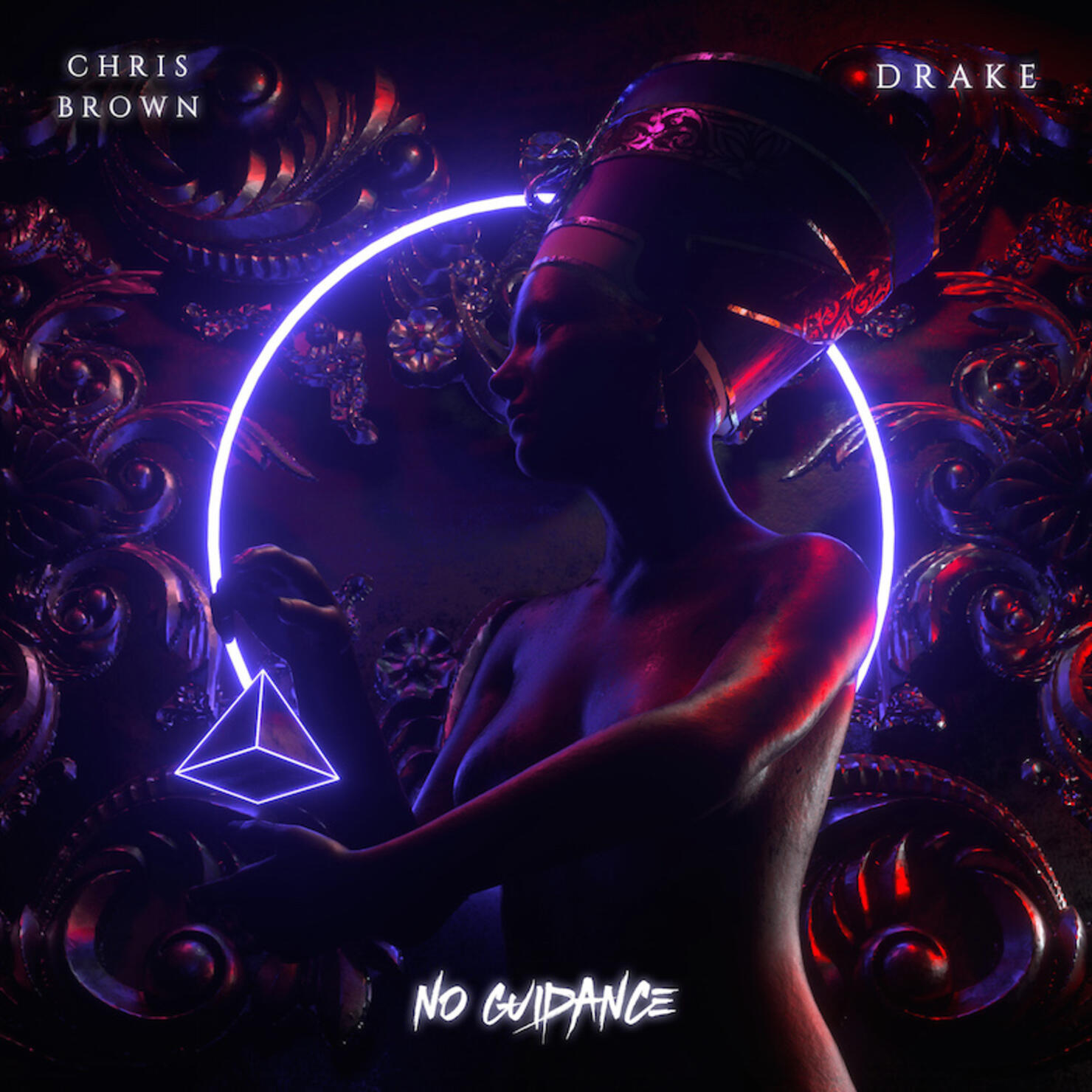 Chris Brown & Drake "No Guidance" Cover Art