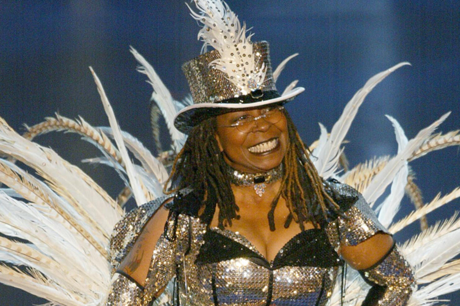Actress and comedian Whoopi Goldberg opens the sho