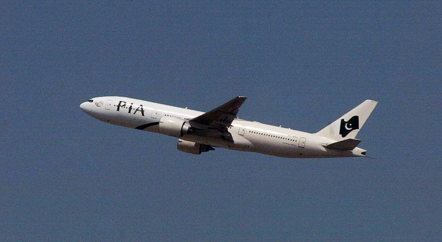 A Pakistan International Airlines plane,