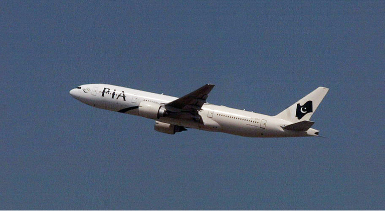 A Pakistan International Airlines plane,
