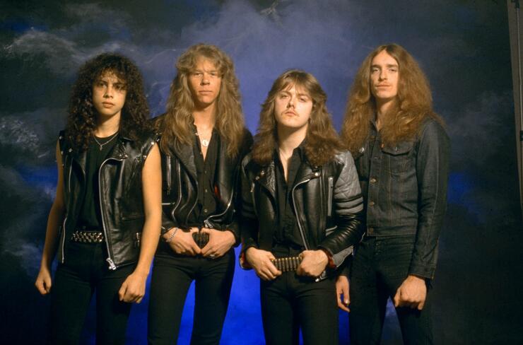 Photo of Cliff BURTON and METALLICA and Kirk HAMMETT and James HETFIELD and Lars ULRICH